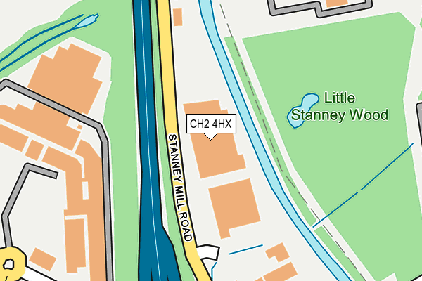 CH2 4HX map - OS OpenMap – Local (Ordnance Survey) CH2 4HX map - OS OpenMap – Local (Ordnance Survey)