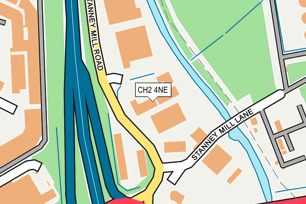 CH2 4NE map - OS OpenMap – Local (Ordnance Survey) CH2 4NE map - OS OpenMap – Local (Ordnance Survey)
