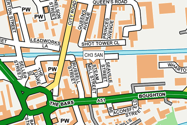 CH3 5AN map - OS OpenMap – Local (Ordnance Survey) CH3 5AN map - OS OpenMap – Local (Ordnance Survey)