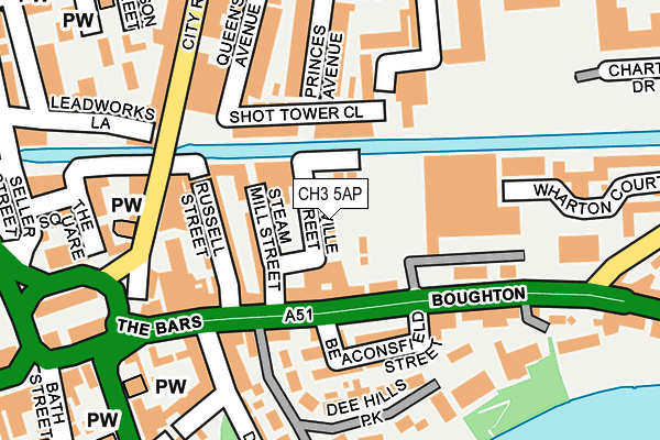 CH3 5AP map - OS OpenMap – Local (Ordnance Survey) CH3 5AP map - OS OpenMap – Local (Ordnance Survey)