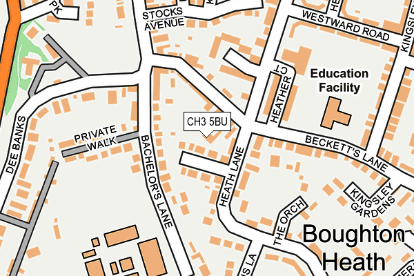 CH3 5BU map - OS OpenMap – Local (Ordnance Survey) CH3 5BU map - OS OpenMap – Local (Ordnance Survey)
