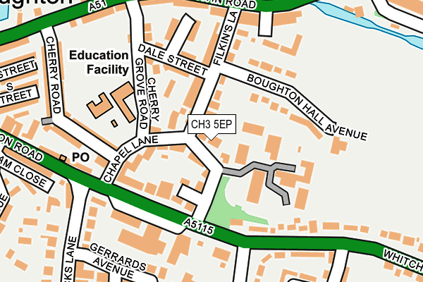 CH3 5EP map - OS OpenMap – Local (Ordnance Survey) CH3 5EP map - OS OpenMap – Local (Ordnance Survey)