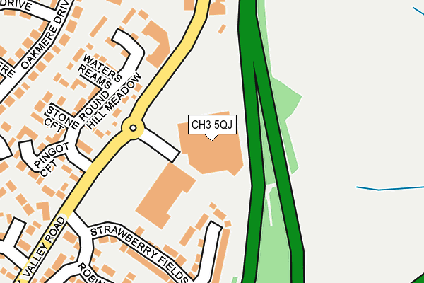 CH3 5QJ map - OS OpenMap – Local (Ordnance Survey) CH3 5QJ map - OS OpenMap – Local (Ordnance Survey)