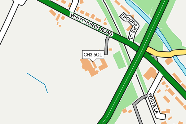 CH3 5QL map - OS OpenMap – Local (Ordnance Survey) CH3 5QL map - OS OpenMap – Local (Ordnance Survey)