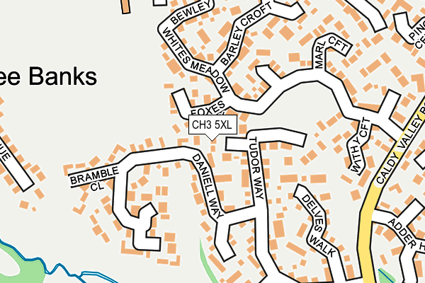 CH3 5XL map - OS OpenMap – Local (Ordnance Survey) CH3 5XL map - OS OpenMap – Local (Ordnance Survey)