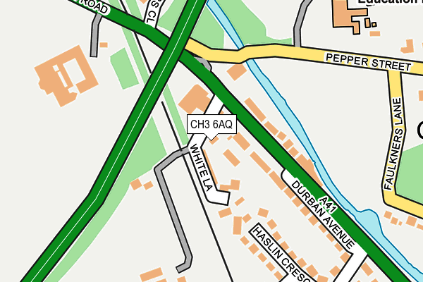 CH3 6AQ map - OS OpenMap – Local (Ordnance Survey) CH3 6AQ map - OS OpenMap – Local (Ordnance Survey)