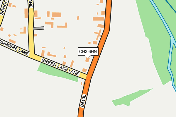 CH3 6HN map - OS OpenMap – Local (Ordnance Survey) CH3 6HN map - OS OpenMap – Local (Ordnance Survey)