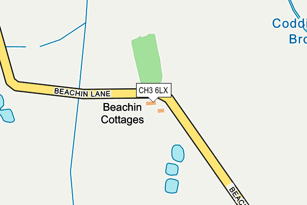 CH3 6LX map - OS OpenMap – Local (Ordnance Survey) CH3 6LX map - OS OpenMap – Local (Ordnance Survey)