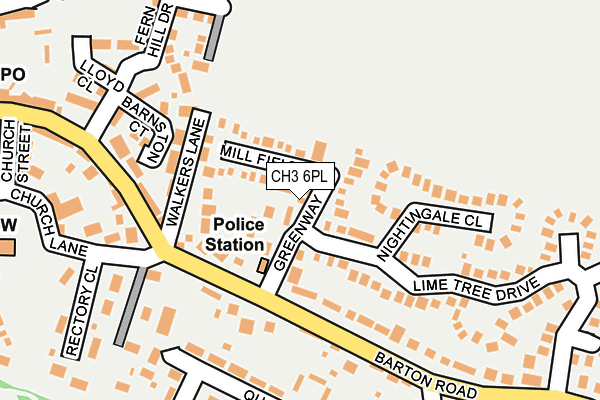 CH3 6PL map - OS OpenMap – Local (Ordnance Survey) CH3 6PL map - OS OpenMap – Local (Ordnance Survey)