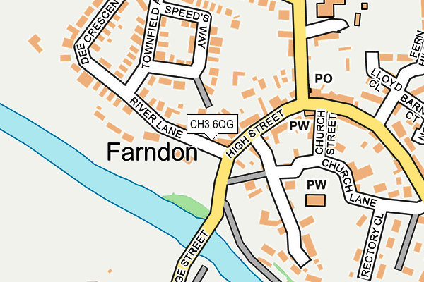 CH3 6QG map - OS OpenMap – Local (Ordnance Survey) CH3 6QG map - OS OpenMap – Local (Ordnance Survey)