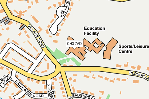 CH3 7AD map - OS OpenMap – Local (Ordnance Survey) CH3 7AD map - OS OpenMap – Local (Ordnance Survey)