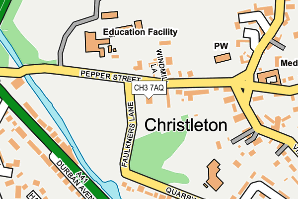 CH3 7AQ map - OS OpenMap – Local (Ordnance Survey) CH3 7AQ map - OS OpenMap – Local (Ordnance Survey)