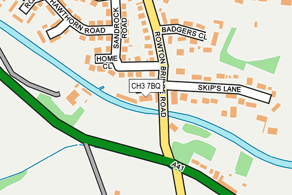 CH3 7BQ map - OS OpenMap – Local (Ordnance Survey) CH3 7BQ map - OS OpenMap – Local (Ordnance Survey)