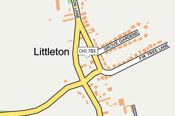 CH3 7BX map - OS OpenMap – Local (Ordnance Survey) CH3 7BX map - OS OpenMap – Local (Ordnance Survey)