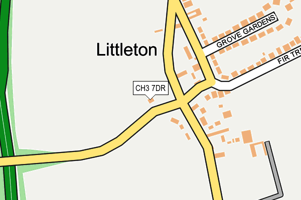 CH3 7DR map - OS OpenMap – Local (Ordnance Survey) CH3 7DR map - OS OpenMap – Local (Ordnance Survey)