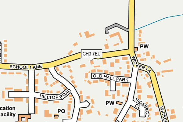 CH3 7EU map - OS OpenMap – Local (Ordnance Survey) CH3 7EU map - OS OpenMap – Local (Ordnance Survey)