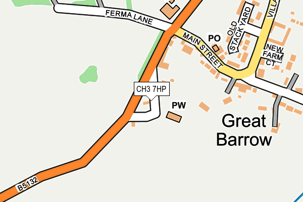 CH3 7HP map - OS OpenMap – Local (Ordnance Survey) CH3 7HP map - OS OpenMap – Local (Ordnance Survey)
