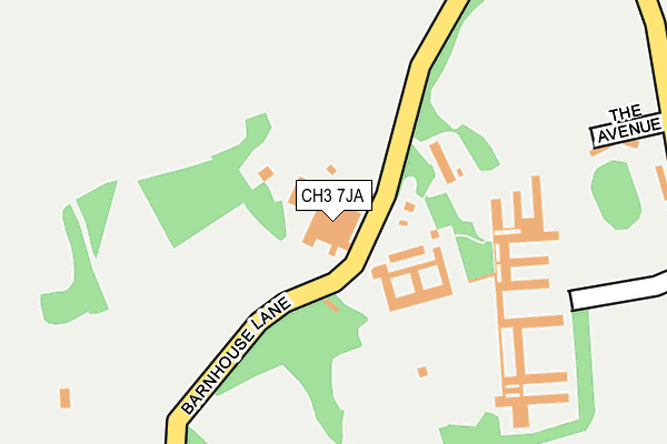 CH3 7JA map - OS OpenMap – Local (Ordnance Survey) CH3 7JA map - OS OpenMap – Local (Ordnance Survey)