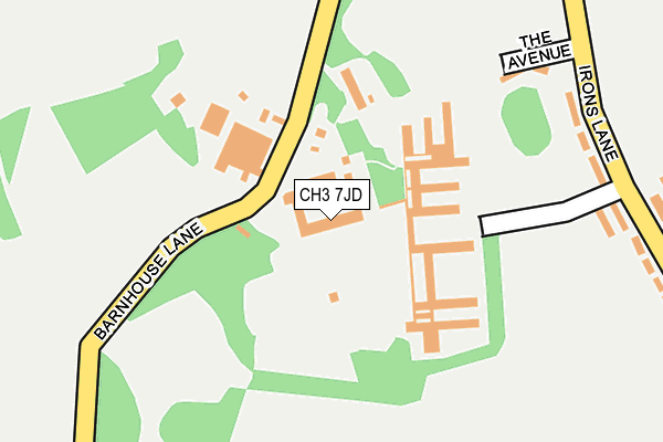 CH3 7JD map - OS OpenMap – Local (Ordnance Survey) CH3 7JD map - OS OpenMap – Local (Ordnance Survey)
