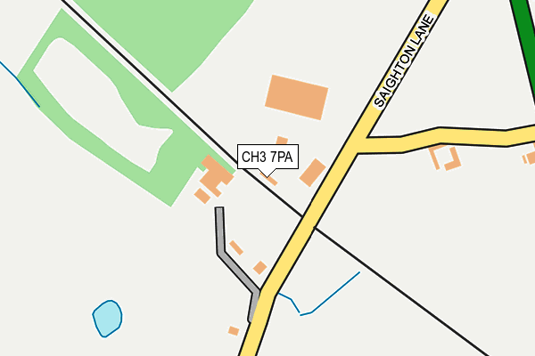 CH3 7PA map - OS OpenMap – Local (Ordnance Survey) CH3 7PA map - OS OpenMap – Local (Ordnance Survey)