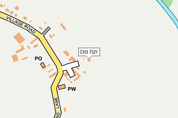 CH3 7QY map - OS OpenMap – Local (Ordnance Survey) CH3 7QY map - OS OpenMap – Local (Ordnance Survey)