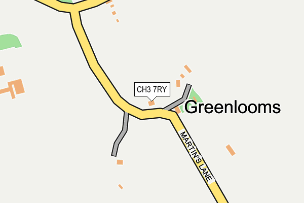 CH3 7RY map - OS OpenMap – Local (Ordnance Survey) CH3 7RY map - OS OpenMap – Local (Ordnance Survey)