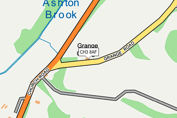CH3 8AF map - OS OpenMap – Local (Ordnance Survey) CH3 8AF map - OS OpenMap – Local (Ordnance Survey)