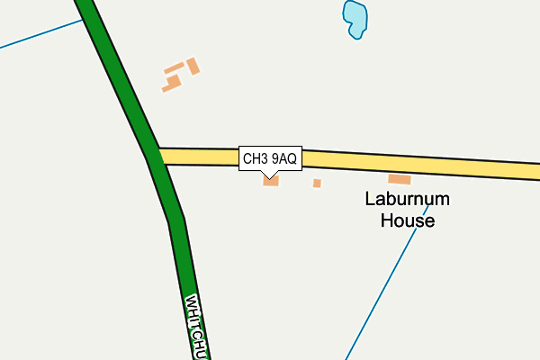 CH3 9AQ map - OS OpenMap – Local (Ordnance Survey) CH3 9AQ map - OS OpenMap – Local (Ordnance Survey)