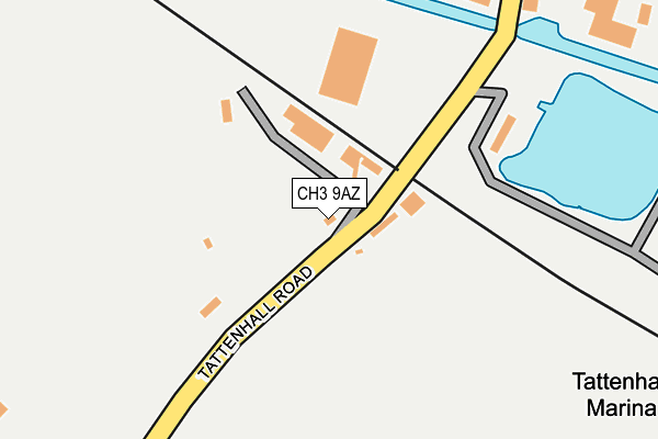 CH3 9AZ map - OS OpenMap – Local (Ordnance Survey) CH3 9AZ map - OS OpenMap – Local (Ordnance Survey)