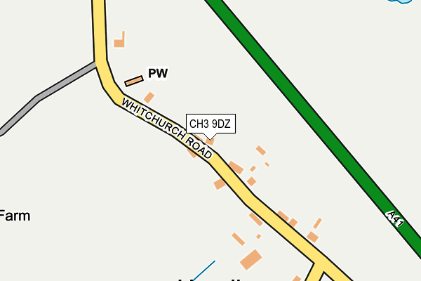 CH3 9DZ map - OS OpenMap – Local (Ordnance Survey) CH3 9DZ map - OS OpenMap – Local (Ordnance Survey)