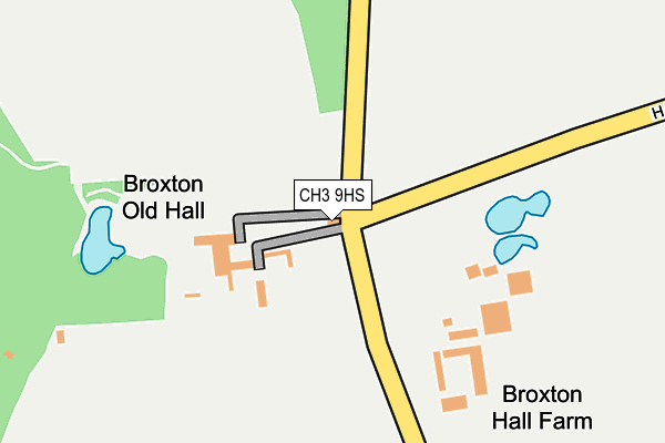 CH3 9HS map - OS OpenMap – Local (Ordnance Survey) CH3 9HS map - OS OpenMap – Local (Ordnance Survey)
