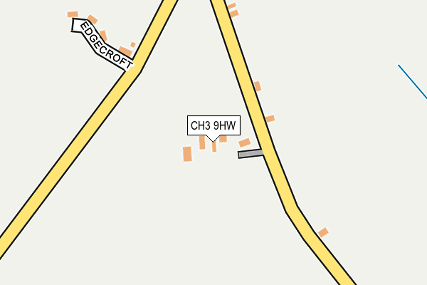 CH3 9HW map - OS OpenMap – Local (Ordnance Survey) CH3 9HW map - OS OpenMap – Local (Ordnance Survey)