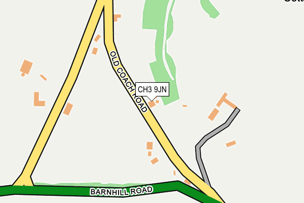 CH3 9JN map - OS OpenMap – Local (Ordnance Survey) CH3 9JN map - OS OpenMap – Local (Ordnance Survey)