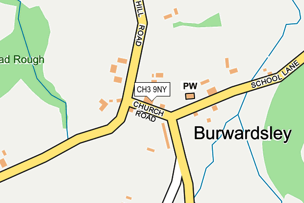 CH3 9NY map - OS OpenMap – Local (Ordnance Survey) CH3 9NY map - OS OpenMap – Local (Ordnance Survey)