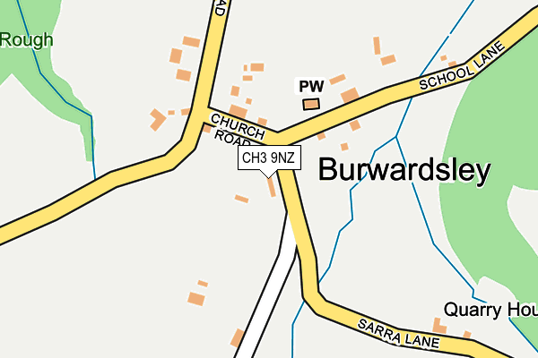 CH3 9NZ map - OS OpenMap – Local (Ordnance Survey) CH3 9NZ map - OS OpenMap – Local (Ordnance Survey)