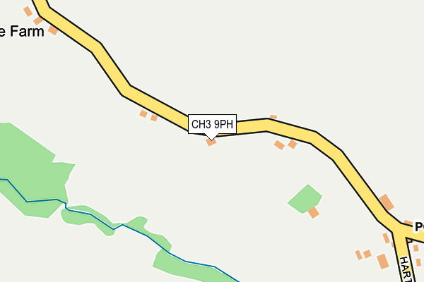 CH3 9PH map - OS OpenMap – Local (Ordnance Survey) CH3 9PH map - OS OpenMap – Local (Ordnance Survey)