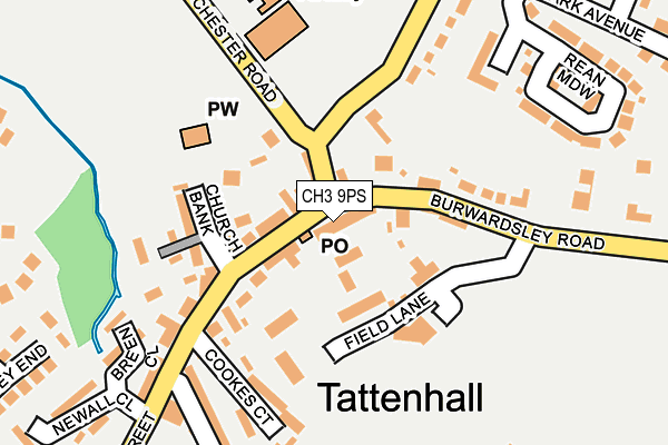 CH3 9PS map - OS OpenMap – Local (Ordnance Survey) CH3 9PS map - OS OpenMap – Local (Ordnance Survey)