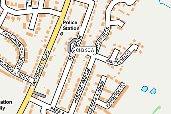 CH3 9QW map - OS OpenMap – Local (Ordnance Survey) CH3 9QW map - OS OpenMap – Local (Ordnance Survey)
