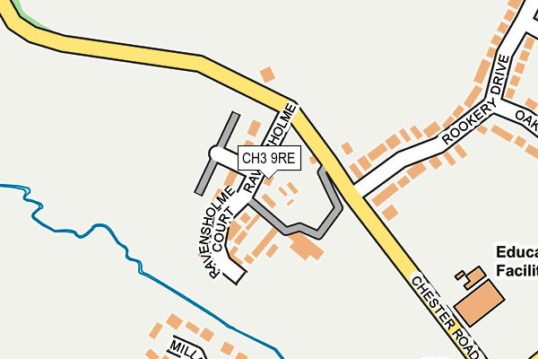 CH3 9RE map - OS OpenMap – Local (Ordnance Survey) CH3 9RE map - OS OpenMap – Local (Ordnance Survey)