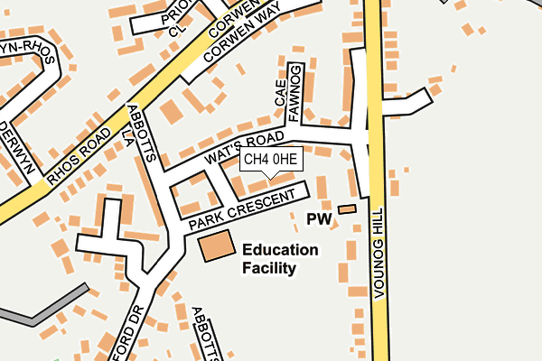 CH4 0HE map - OS OpenMap – Local (Ordnance Survey) CH4 0HE map - OS OpenMap – Local (Ordnance Survey)