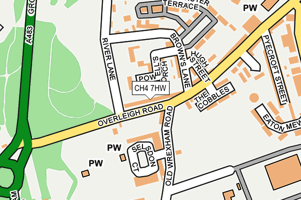 CH4 7HW map - OS OpenMap – Local (Ordnance Survey) CH4 7HW map - OS OpenMap – Local (Ordnance Survey)