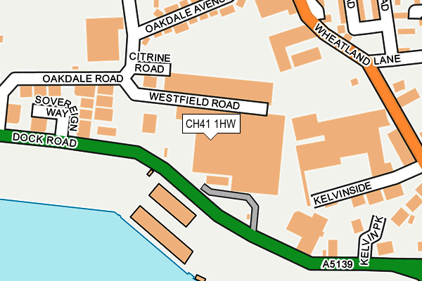 CH41 1HW map - OS OpenMap – Local (Ordnance Survey) CH41 1HW map - OS OpenMap – Local (Ordnance Survey)