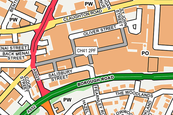 CH41 2PF map - OS OpenMap – Local (Ordnance Survey) CH41 2PF map - OS OpenMap – Local (Ordnance Survey)