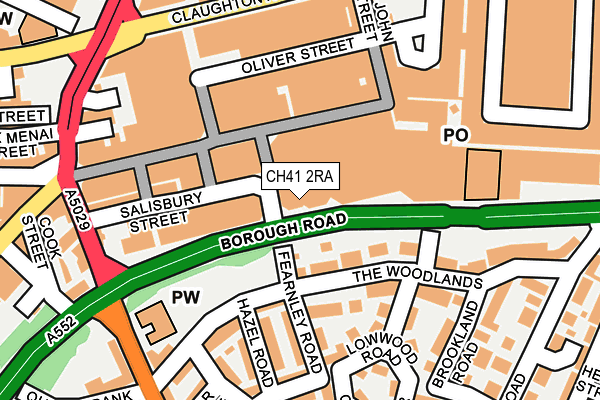 CH41 2RA map - OS OpenMap – Local (Ordnance Survey) CH41 2RA map - OS OpenMap – Local (Ordnance Survey)