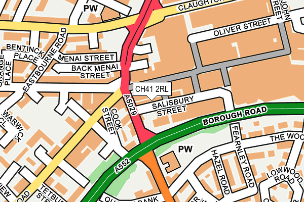 CH41 2RL map - OS OpenMap – Local (Ordnance Survey) CH41 2RL map - OS OpenMap – Local (Ordnance Survey)