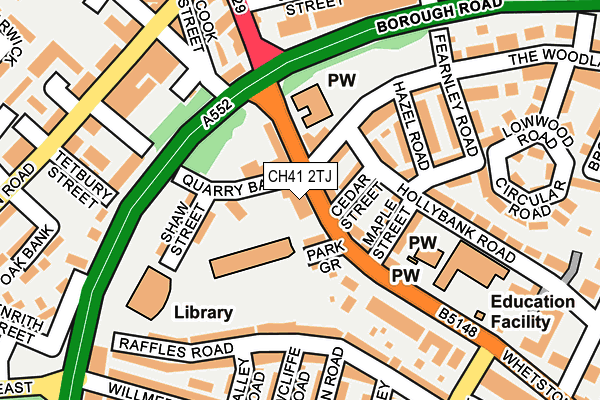 CH41 2TJ map - OS OpenMap – Local (Ordnance Survey) CH41 2TJ map - OS OpenMap – Local (Ordnance Survey)
