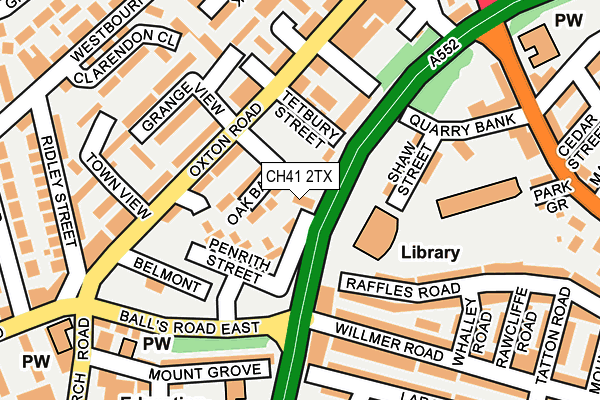 CH41 2TX map - OS OpenMap – Local (Ordnance Survey) CH41 2TX map - OS OpenMap – Local (Ordnance Survey)