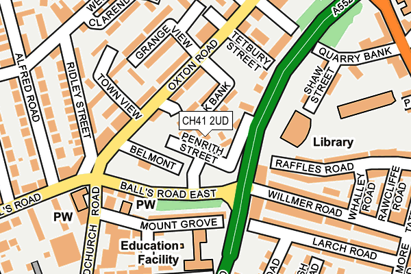 CH41 2UD map - OS OpenMap – Local (Ordnance Survey) CH41 2UD map - OS OpenMap – Local (Ordnance Survey)