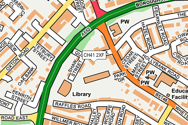 CH41 2XF map - OS OpenMap – Local (Ordnance Survey) CH41 2XF map - OS OpenMap – Local (Ordnance Survey)