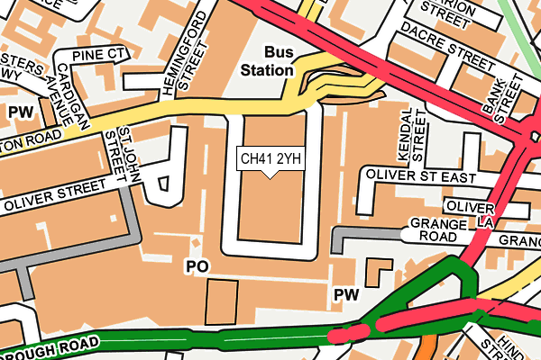 CH41 2YH map - OS OpenMap – Local (Ordnance Survey) CH41 2YH map - OS OpenMap – Local (Ordnance Survey)